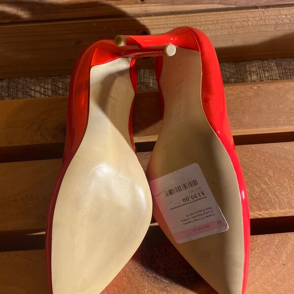 Ivanka Trump NWOB Patent Coral Red Pumps - Picture 5 of 5